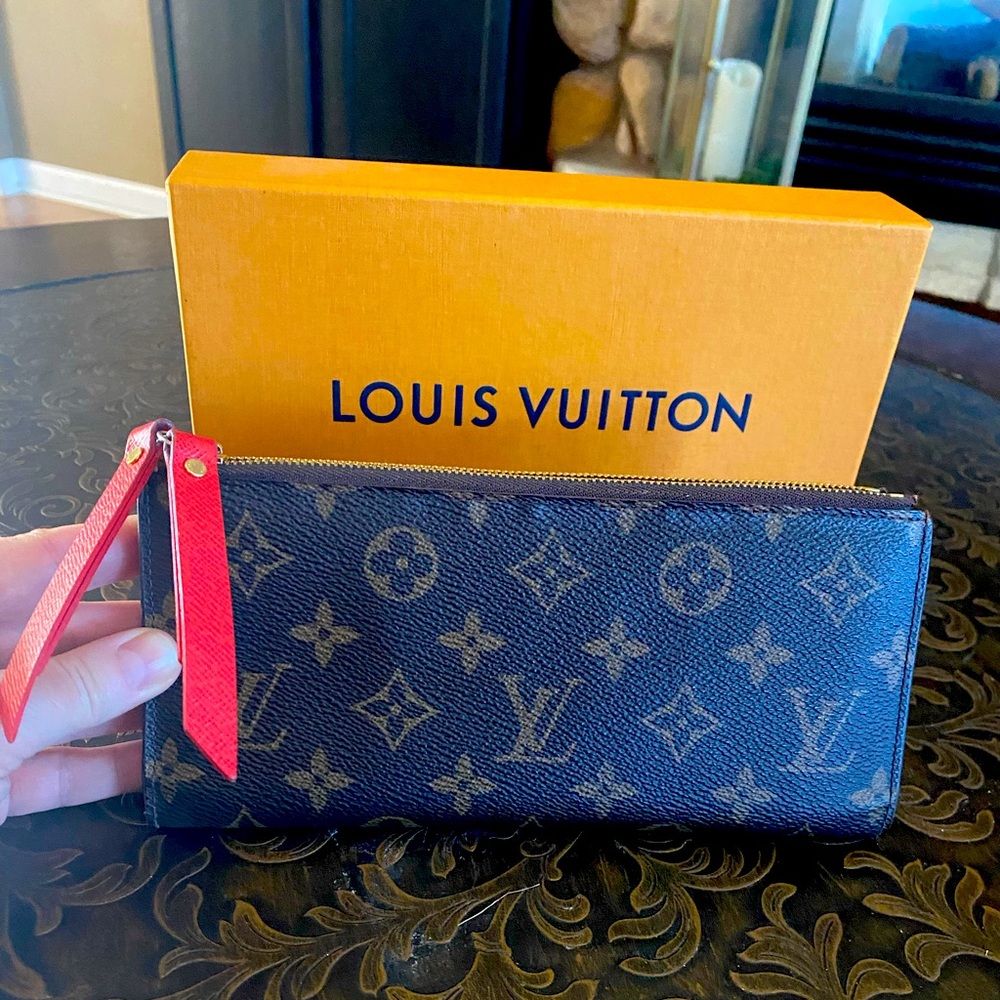 Louis Vuitton Monogram Canvas Fuschia Insolite Adele Wallet LIKE NEW